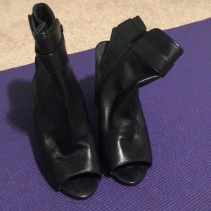 Open toe boots